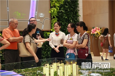 柳房网看房团走进绿城·杨柳郡，76人到场成功认筹8组